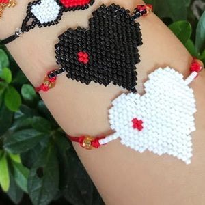 Jewerly Miyuki Beautiful heart bracelet!